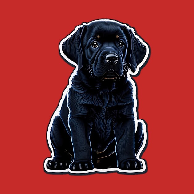 Black Labrador Retriever Puppy by SymbioticDesign