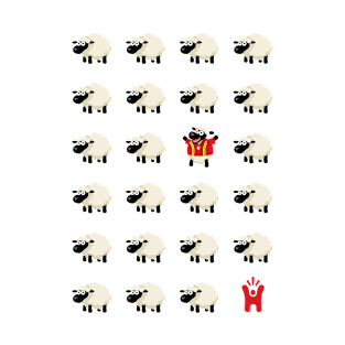 Happy-Me - Unique Sheep - Wales Retro Kit T-Shirt