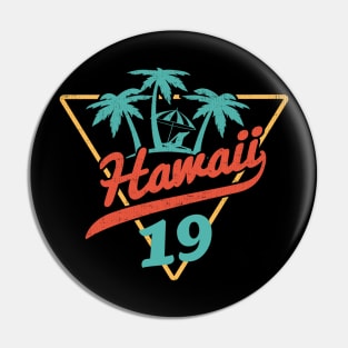 2019 Hawaii Retro Hawaiian Islands Vacation Pin