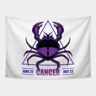 Cancer Zodiac Artwork Tapestry