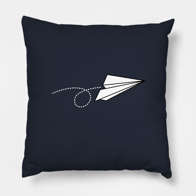 Adventure Paper Plane Pillow by happinessinatee