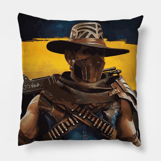 Erron Black Pillow by Durro