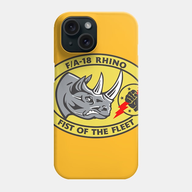 VFA-25 Fist of the Fleet - Rhino Phone Case by MBK