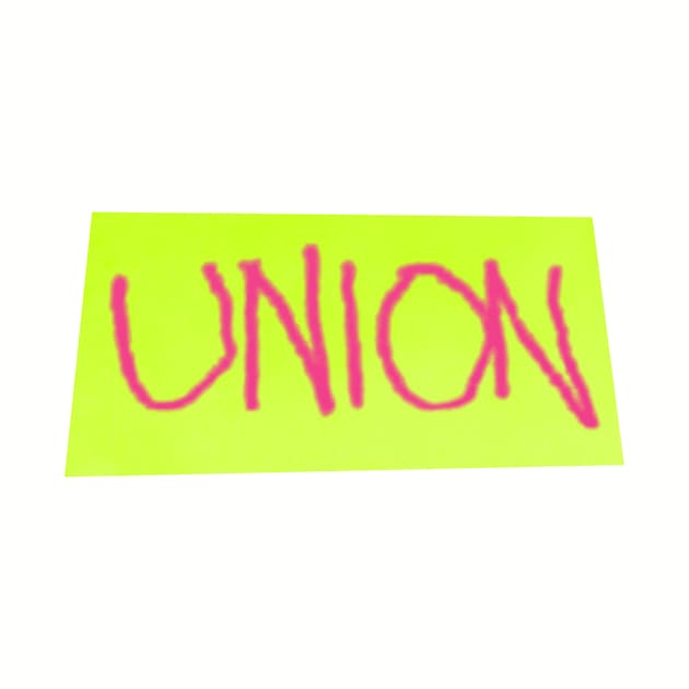 union - pink & green by BrownWoodRobot