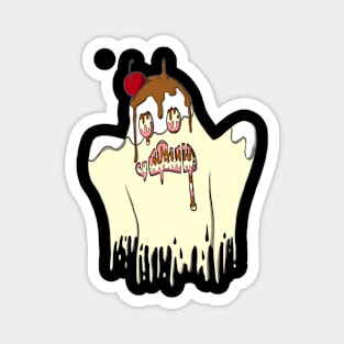 Ice Cream Ghost Magnet