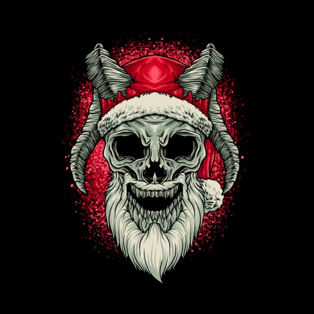 SANTA SKULL HORN HEAD by NSC.gd