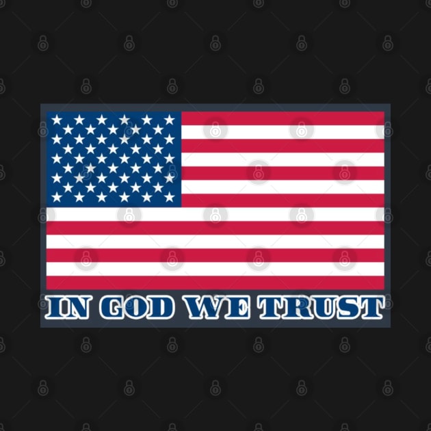 USA Flag - In God We Trust by  The best hard hat stickers 