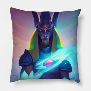 Anpu in the Celestial Court Pillow