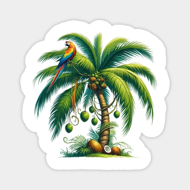 Tree Coconut Magnet by animegirlnft