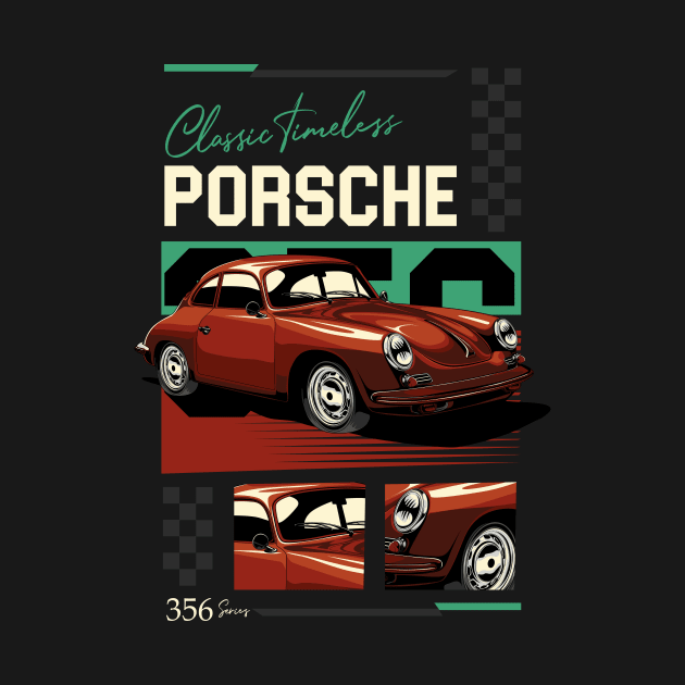 Retro Porsche 356 by Harrisaputra