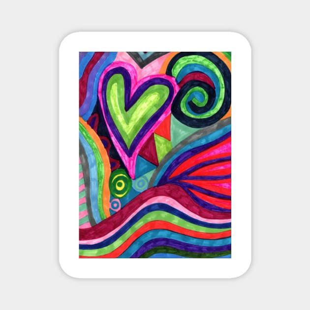 Hearts Afire Magnet by jpartshop1