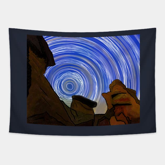 Star Trail Tapestry by laceylschmidt