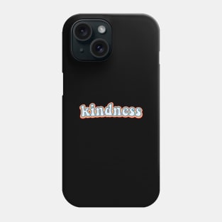 Kindness Groovy Colorful 70s Fun Retro Text Phone Case