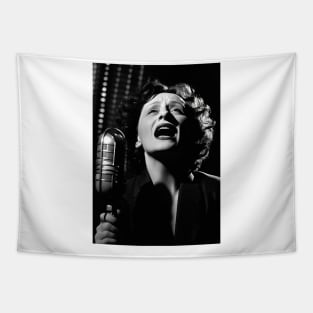 Magnifique photo Edith Piaf - portrait Tapestry