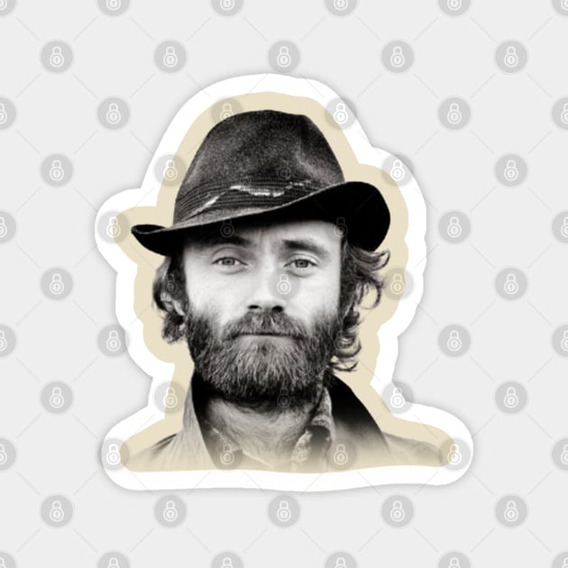 Phil Collins Black - Vintage Magnet by tamisanita