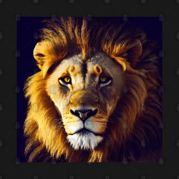 Lion head canvas by ARTificial42