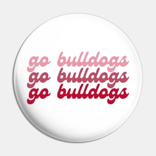 go bulldogs gradient Pin