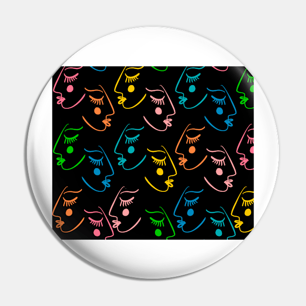 Bauhaus abstract faces Pin by timegraf