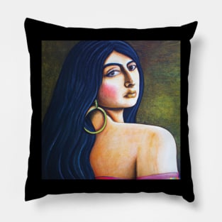 Dall-E Woman II Pillow