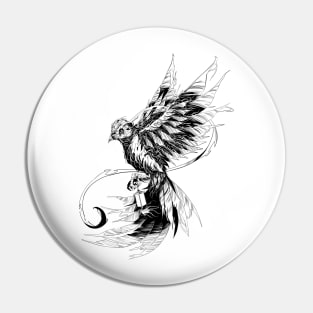 Lantern Bird Pin