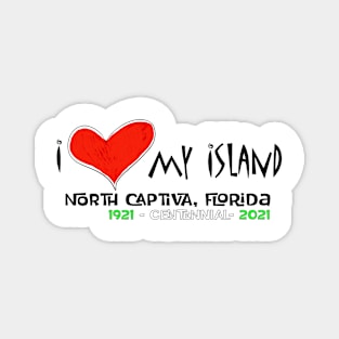 Merry Christmas Colors - I Love My Island Magnet