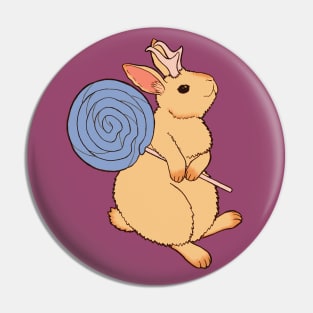 Sweet Fantasy Jackalope Bunny Pin