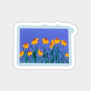 Blue Daisies Magnet