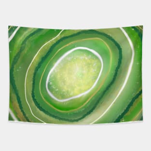 Emerald Geode Tapestry