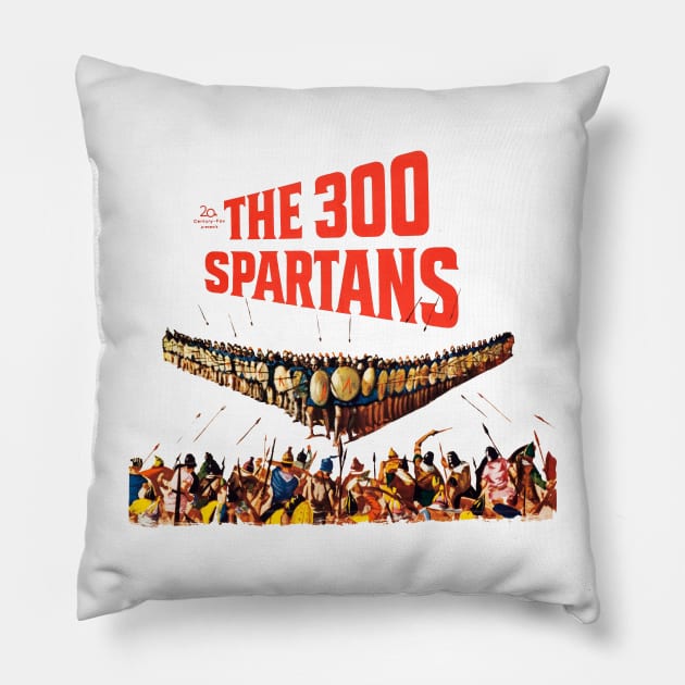 The 300 Spartans Movie Poster Pillow by MovieFunTime