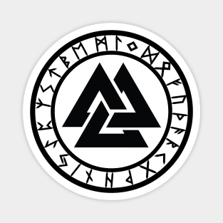 Valknut /// Rune Circle Magnet