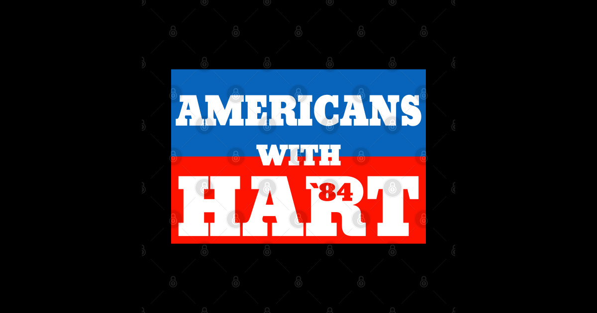 Gary Hart 1984 - Gary Hart - Sticker | TeePublic