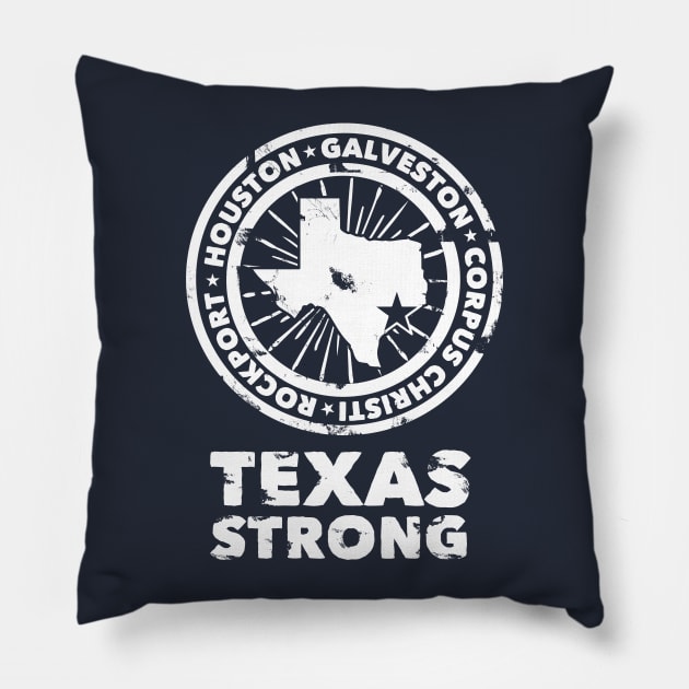 Texas Strong Pillow by Awesome AG Designs