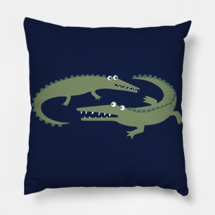 American Alligators - cute animals by Cecca Designs Pillow