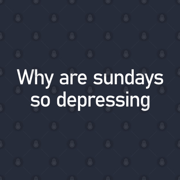 why are sundays so depressing by small alley co