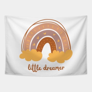 Little Dreamer In Brown Tapestry