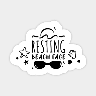 Resting Beach Face Magnet