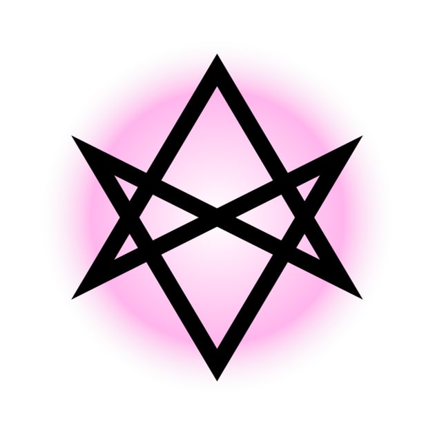 Unicursal Hexagram Pink by QCult