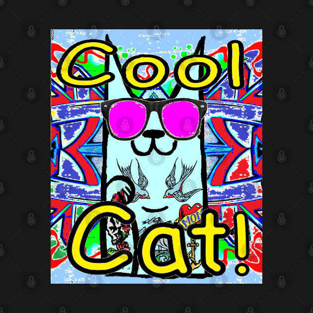 Tattoo cat cool cat kpop kitty 7 by LowEndGraphics