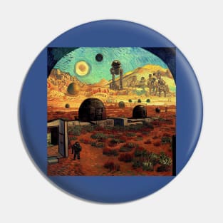 Starry Night in Mos Eisley Tatooine Pin