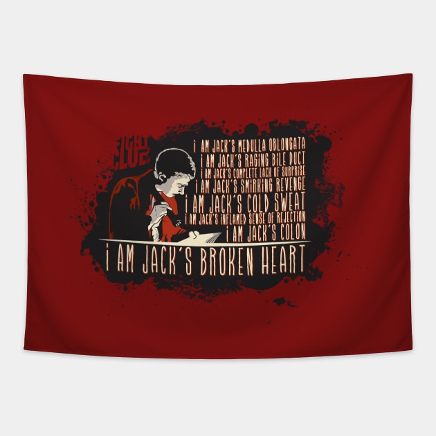 Jack's broken heart Tapestry by fungolao