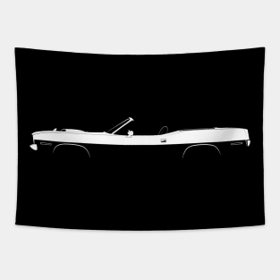 Plymouth 'Cuda Convertible Silhouette Tapestry