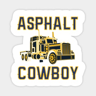 Truck Driver Gift Road Cowboy Highway Magnet