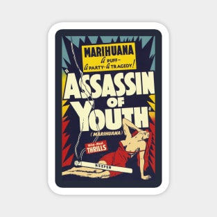 Classic Bad Movie Poster - Assassin of Youth Magnet