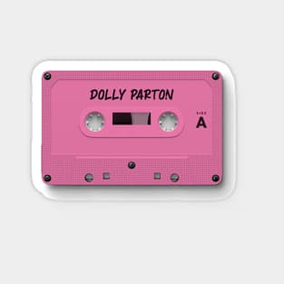 Dolly Parton Text on Cassette Magnet