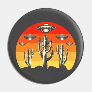 Aliens over Arizona Pin