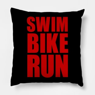 SWIM BIKE RUN TRIATHLON KONA Pillow