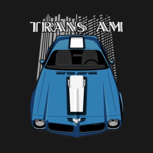 Pontiac Transam 1972 - Blue and White T-Shirt