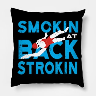 Womens Smokin at Backstroke Swimming Pillow