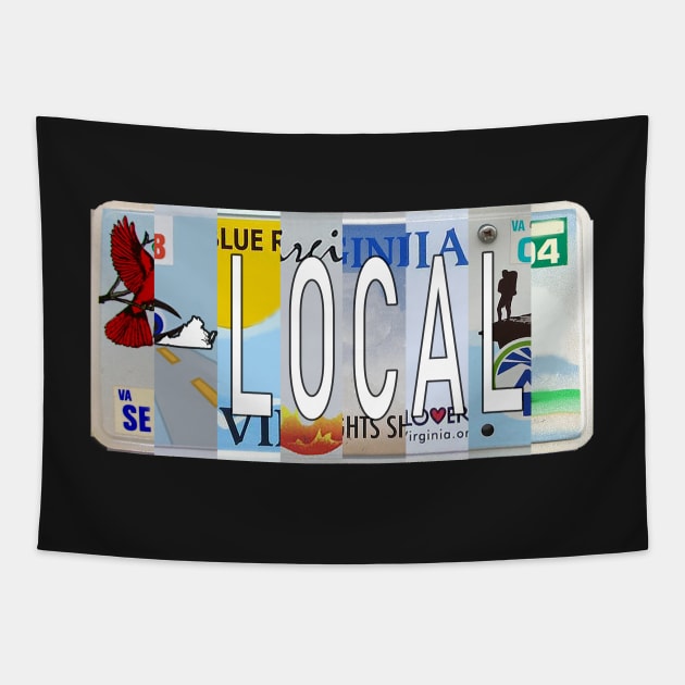 Virginia Local License Plates Tapestry by stermitkermit