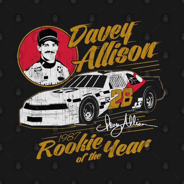 Davey Allison Rookie Of The Year 1987 by art.Hamdan